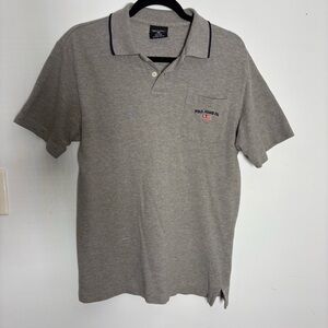 Polo by Ralph Lauren Gray Men's Polo Shirt size large vintage